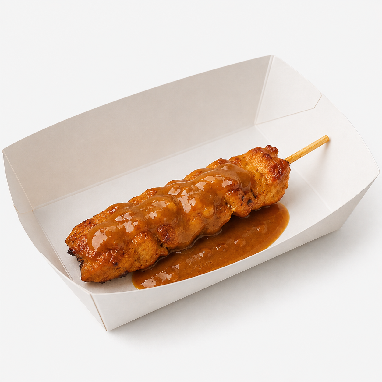 Kipsaté met satésaus